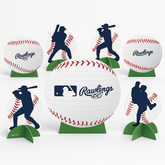 MLB Rawlings Baseball Centerpiece Kit - 7-Piece Table Decorations
